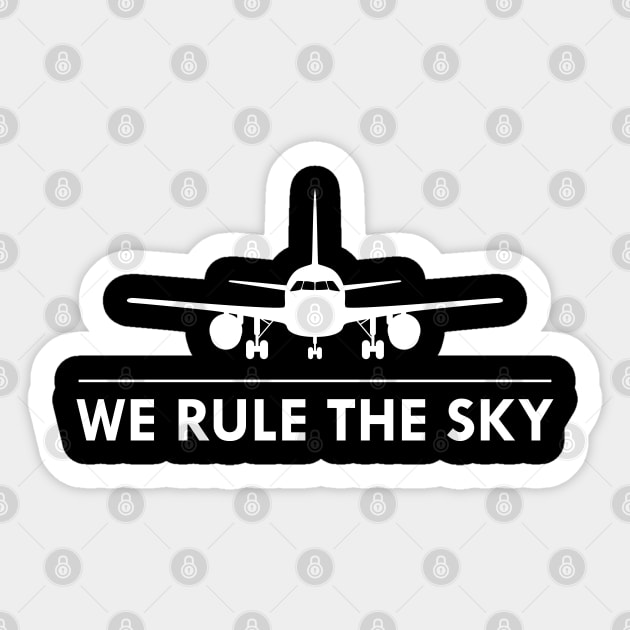 Air Traffic Controller - We rule the sky Sticker by KC Happy Shop